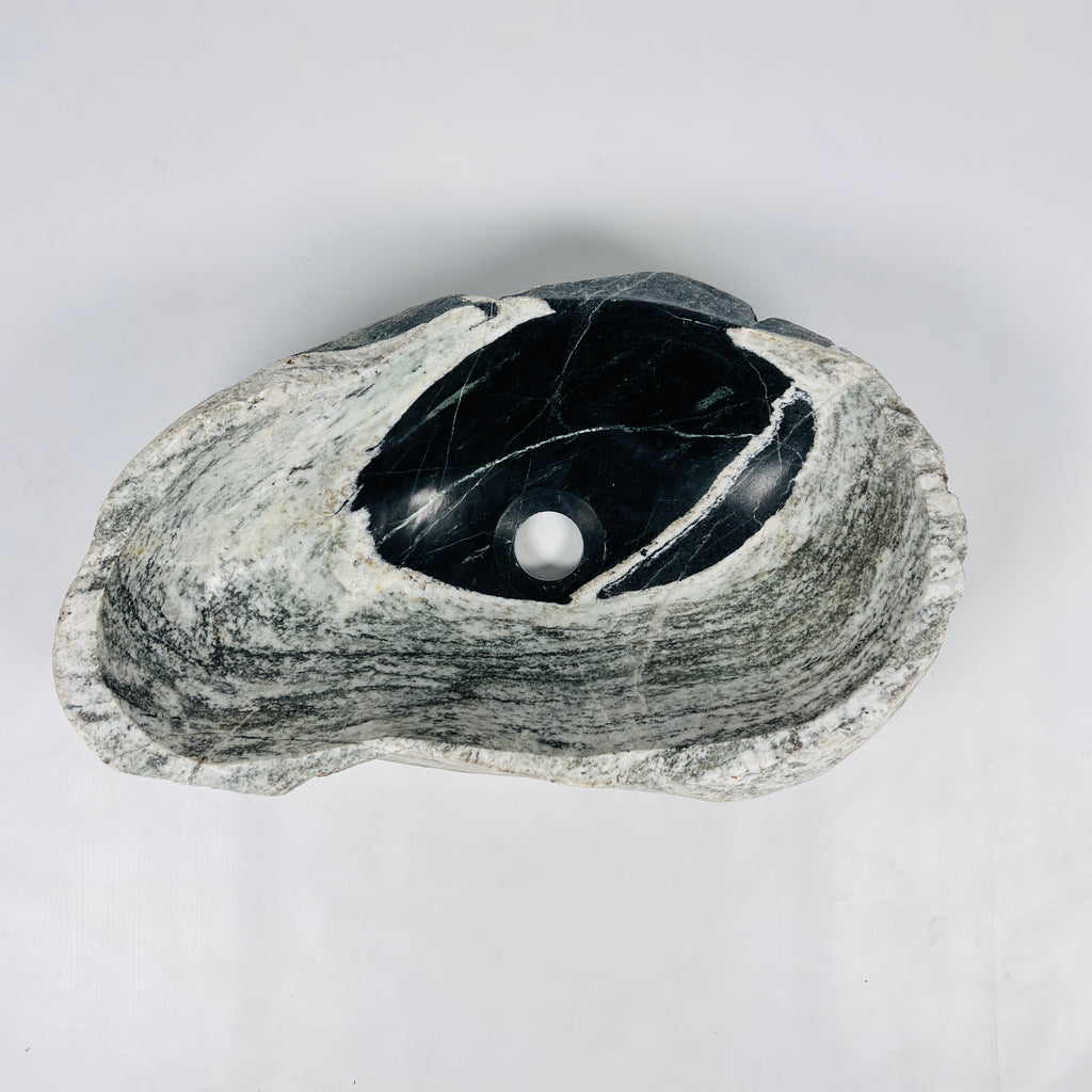 Black Hole Grey River Stone Sink