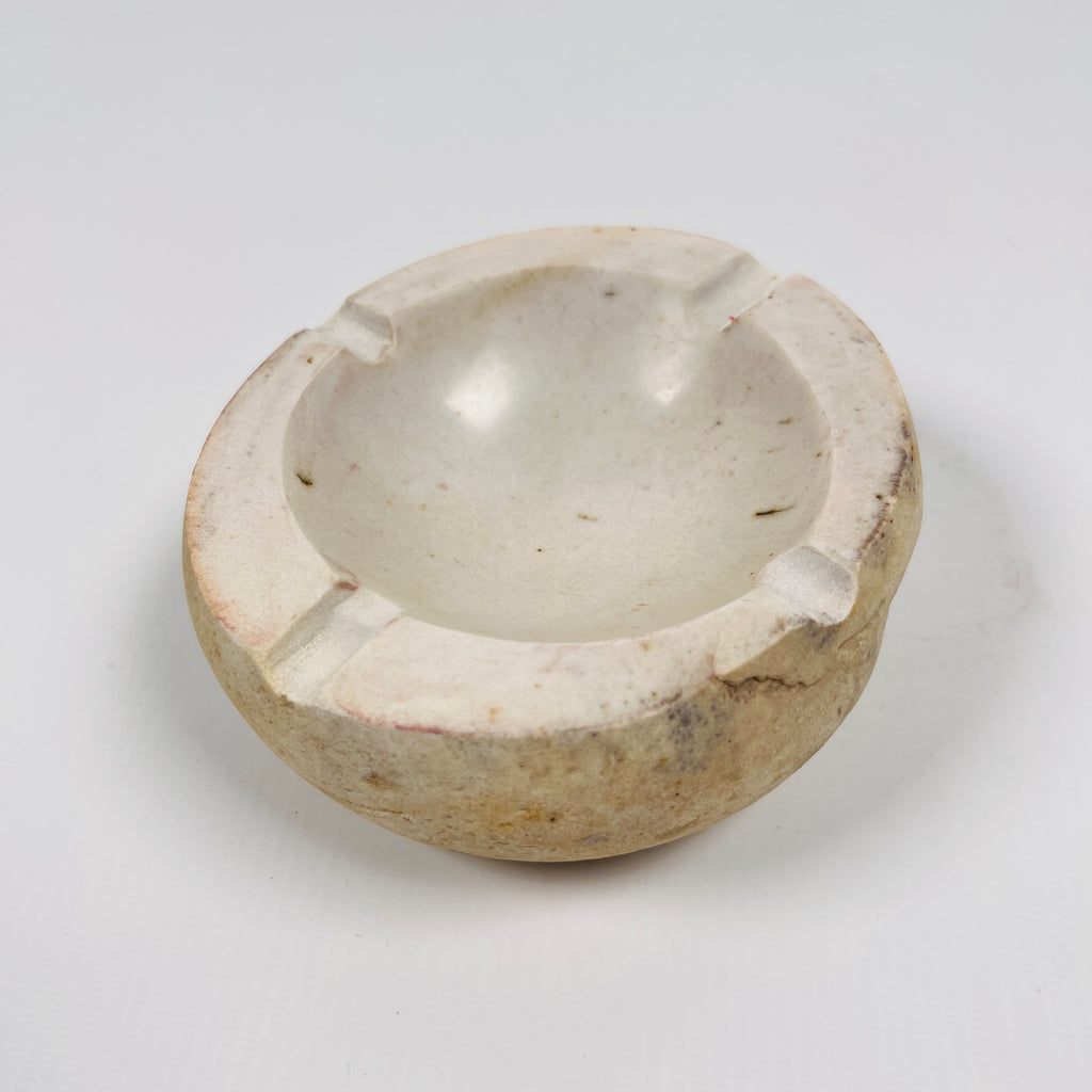 River Stone Coconut Shell Spotted Ash Tray