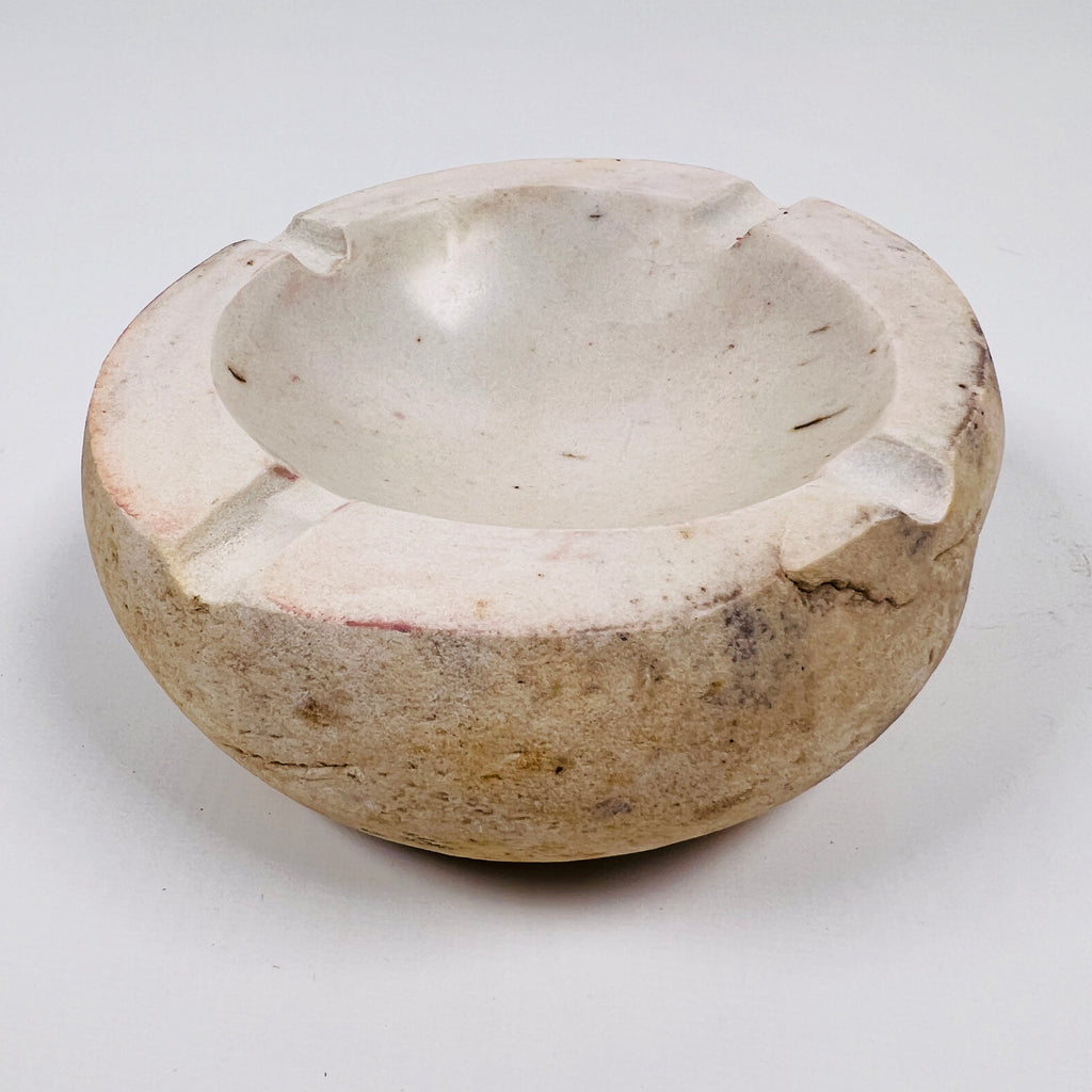 River Stone Coconut Shell Spotted Ash Tray