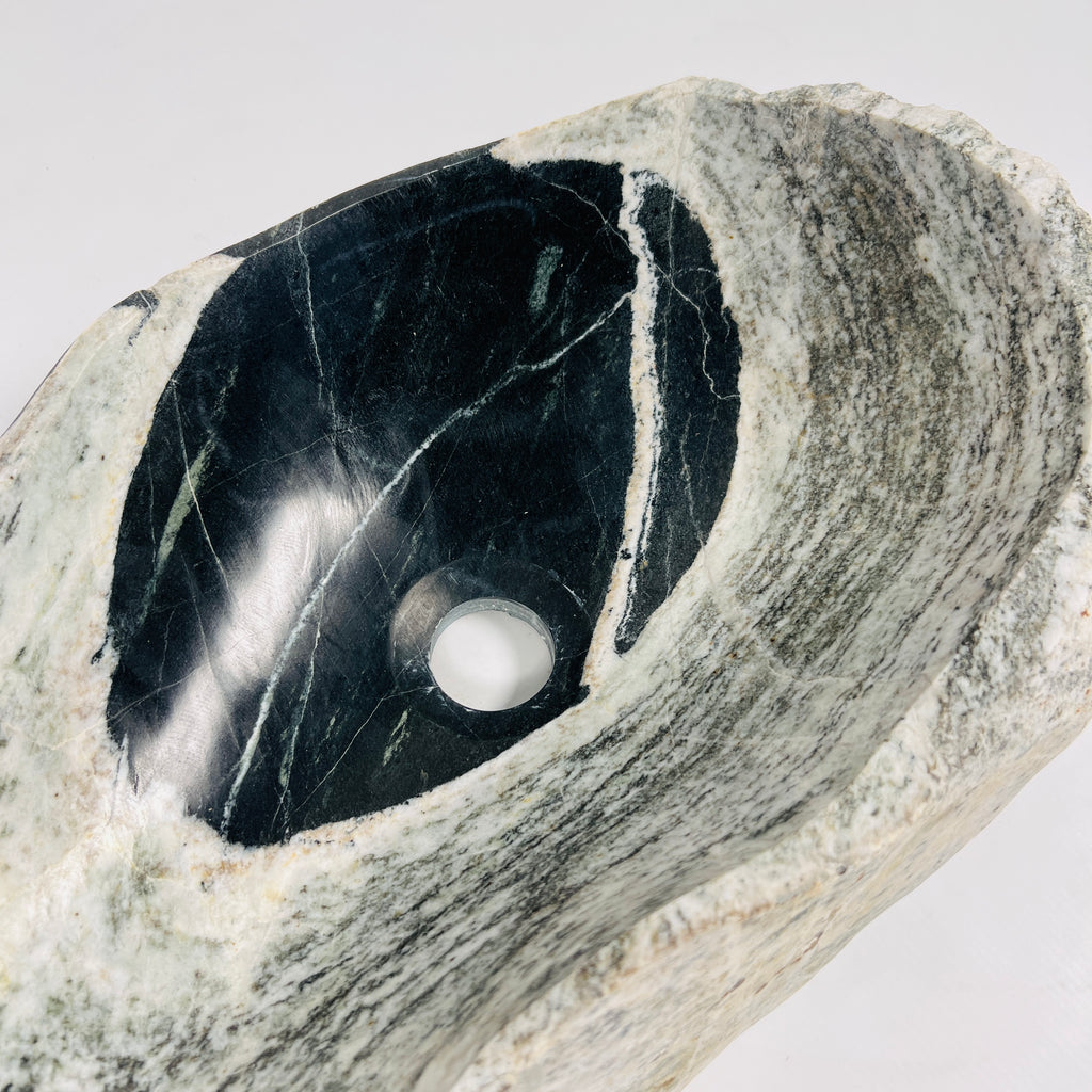 Black Hole Grey River Stone Sink