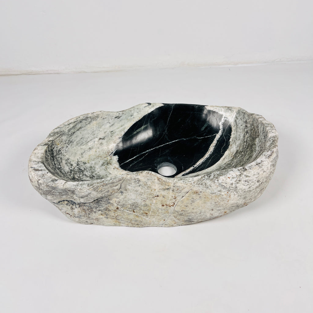 Black Hole Grey River Stone Sink