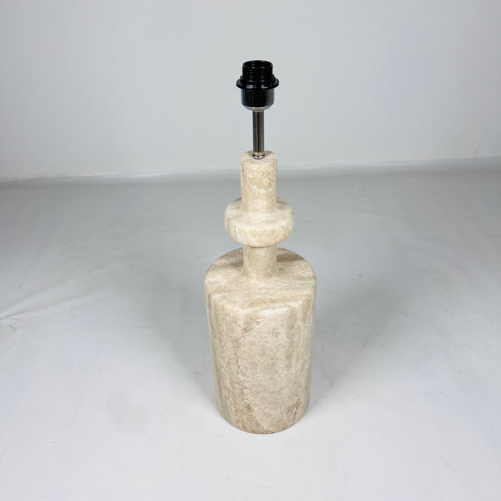 Bottled Bottom Travertine Table Lamp