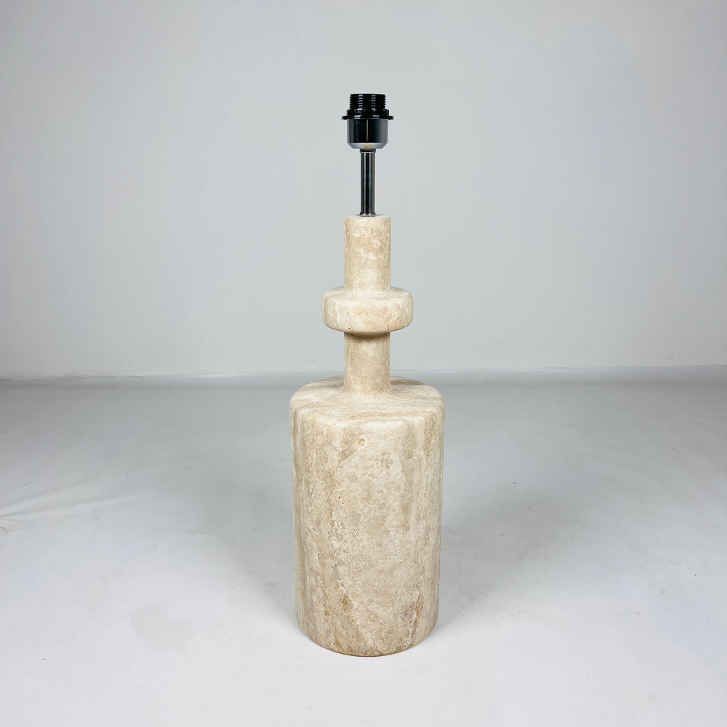 Bottled Bottom Travertine Table Lamp