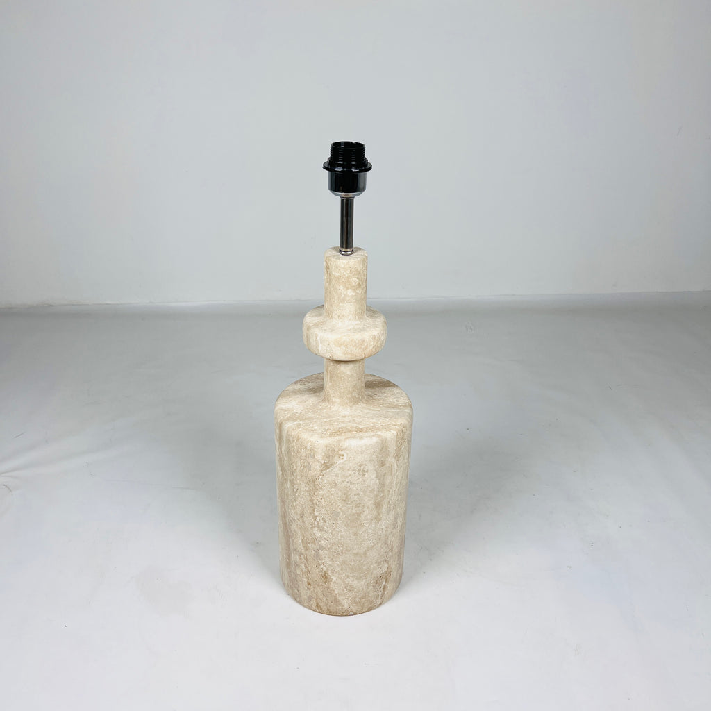 Bottled Bottom Travertine Table Lamp