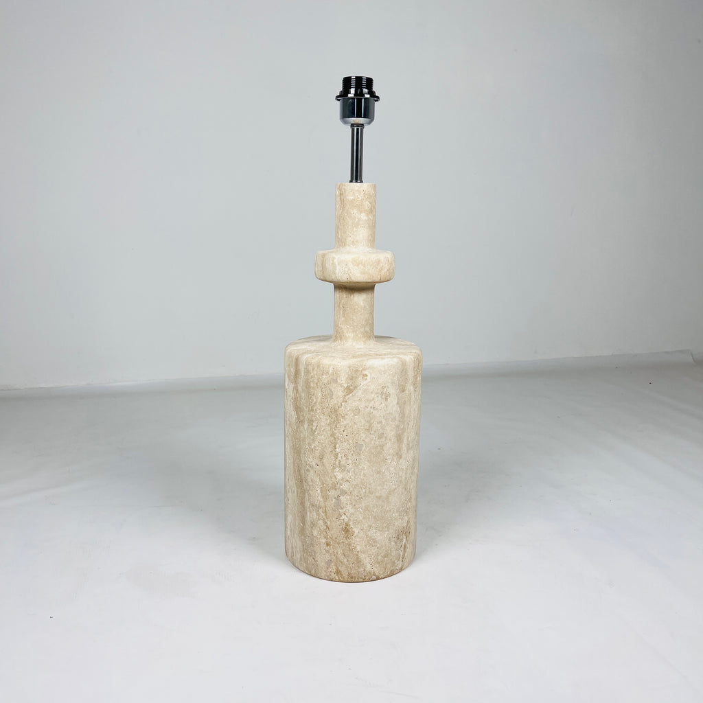 Bottled Bottom Travertine Table Lamp