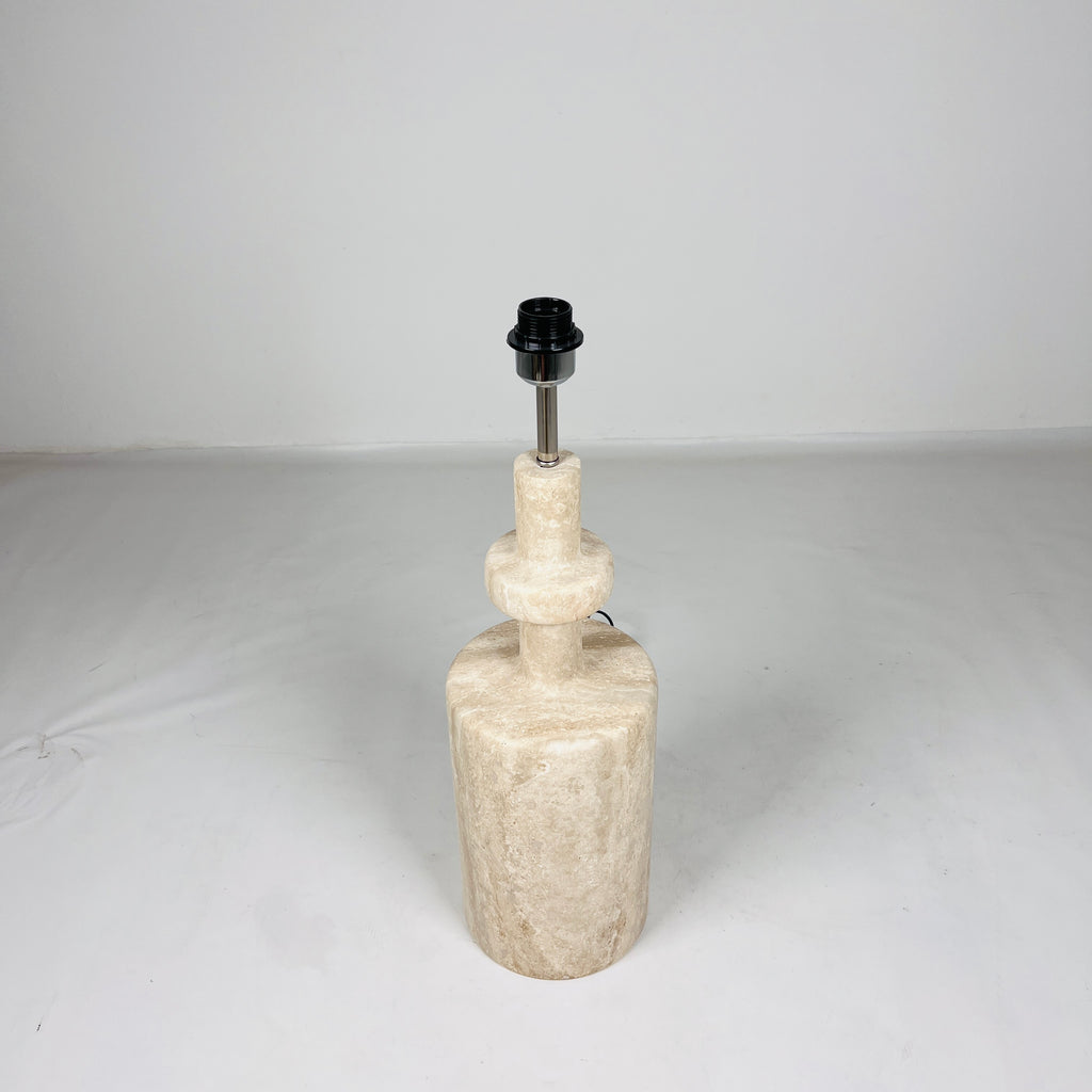 Bottled Bottom Travertine Table Lamp