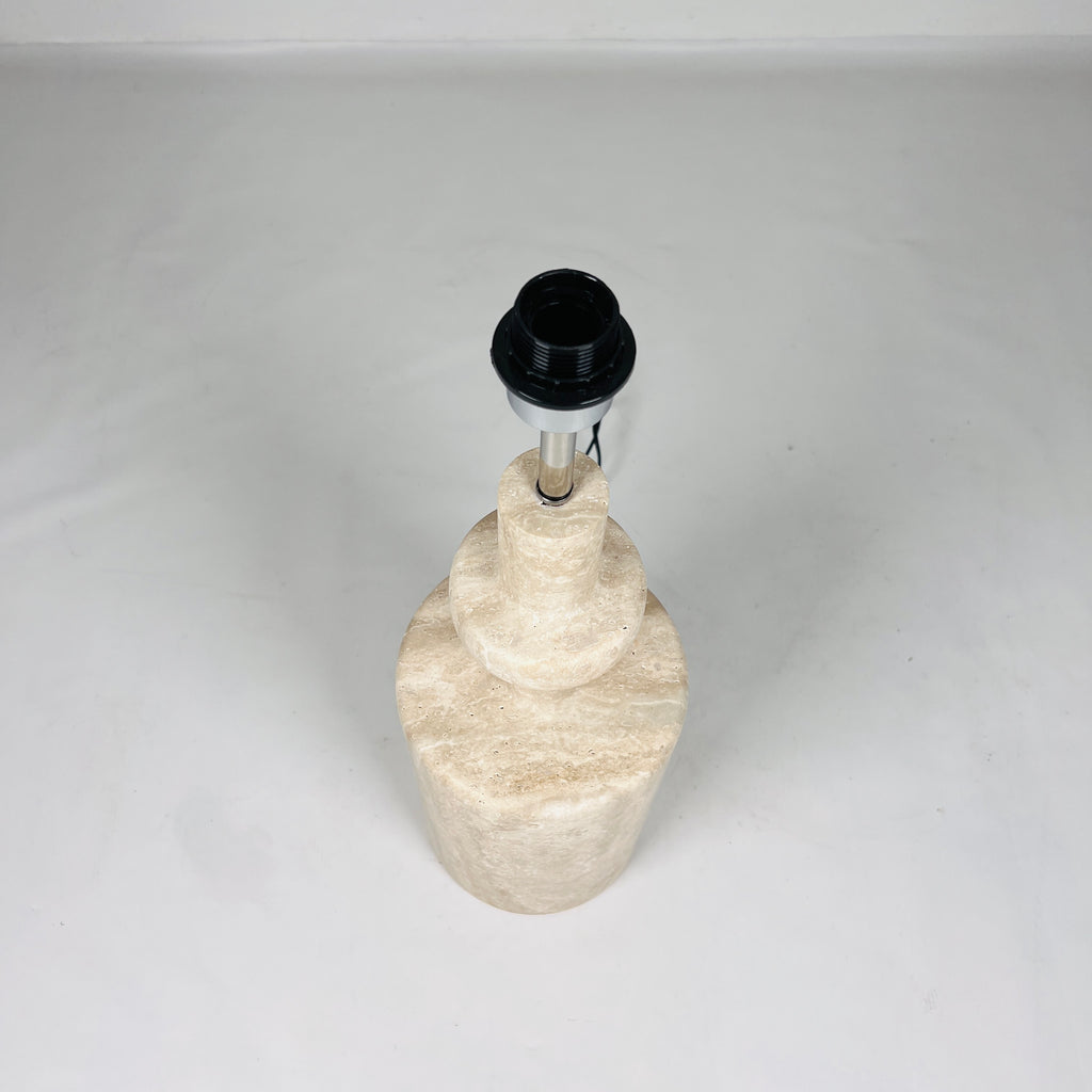 Bottled Bottom Travertine Table Lamp