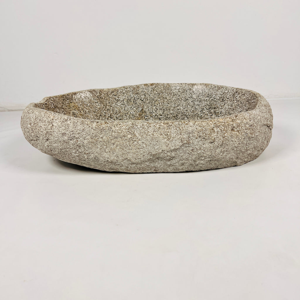 Brown Speckled Riverstone Sink