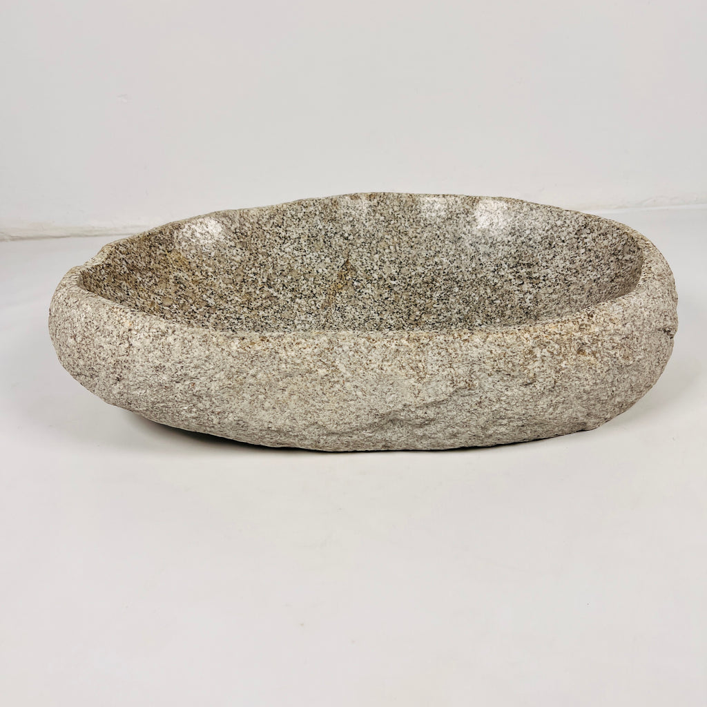 Brown Speckled Riverstone Sink