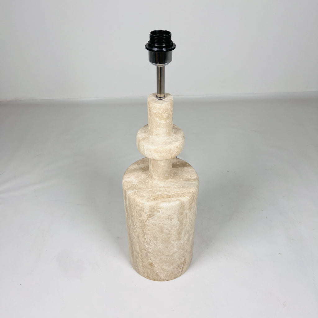 Bottled Bottom Travertine Table Lamp