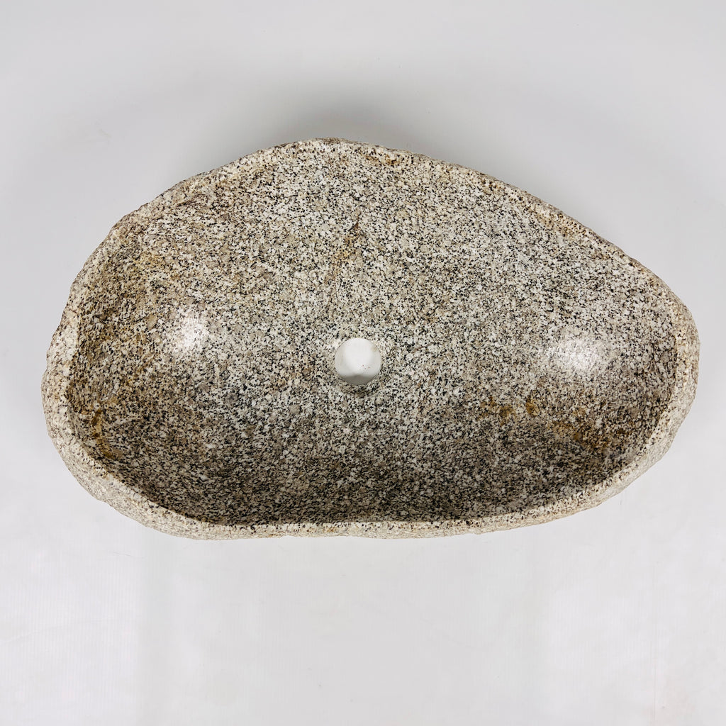 Brown Speckled Riverstone Sink