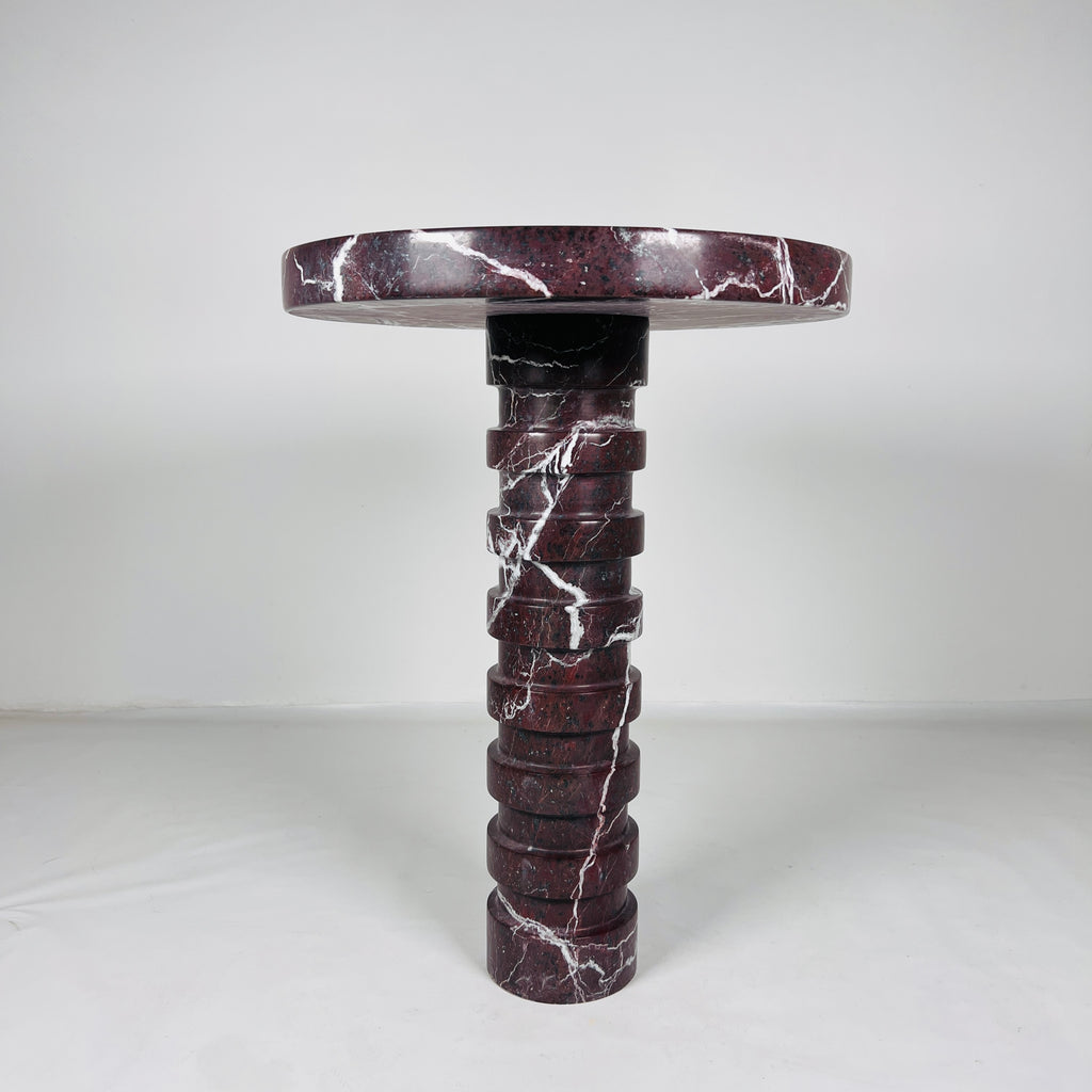 Burgundy Side Table