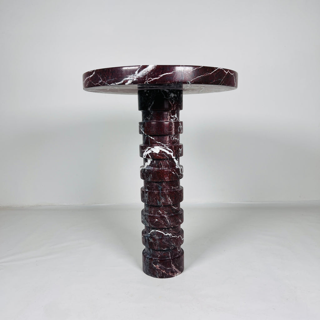 Burgundy Side Table