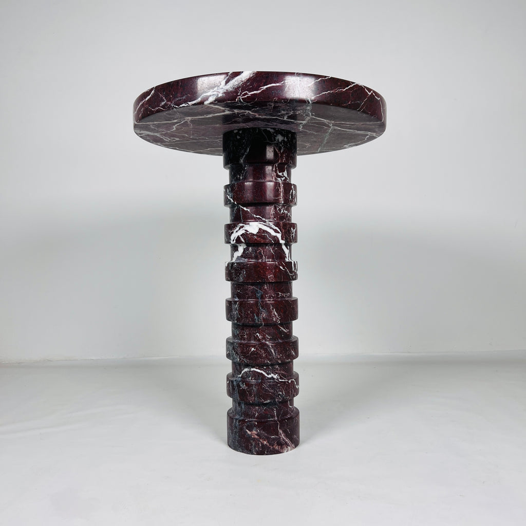 Burgundy Side Table