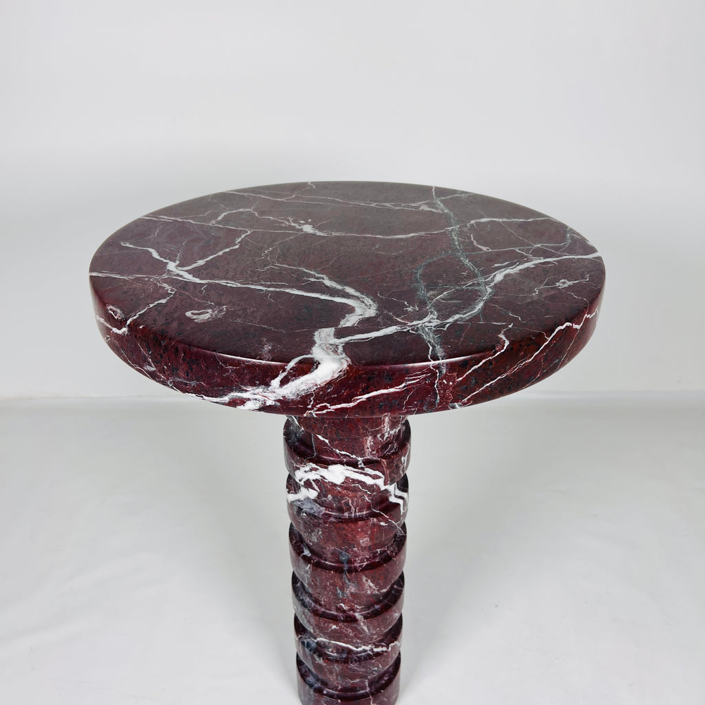 Burgundy Side Table