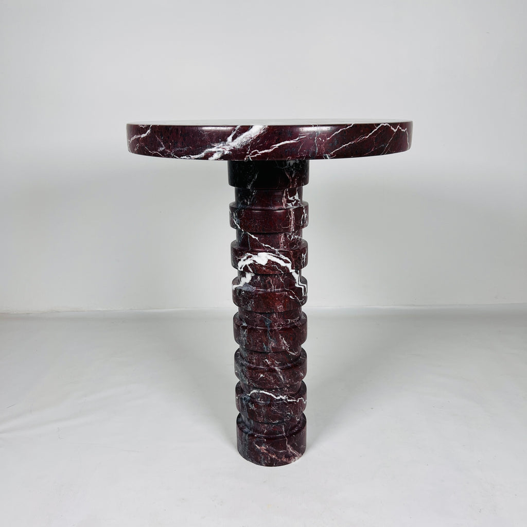 Burgundy Side Table