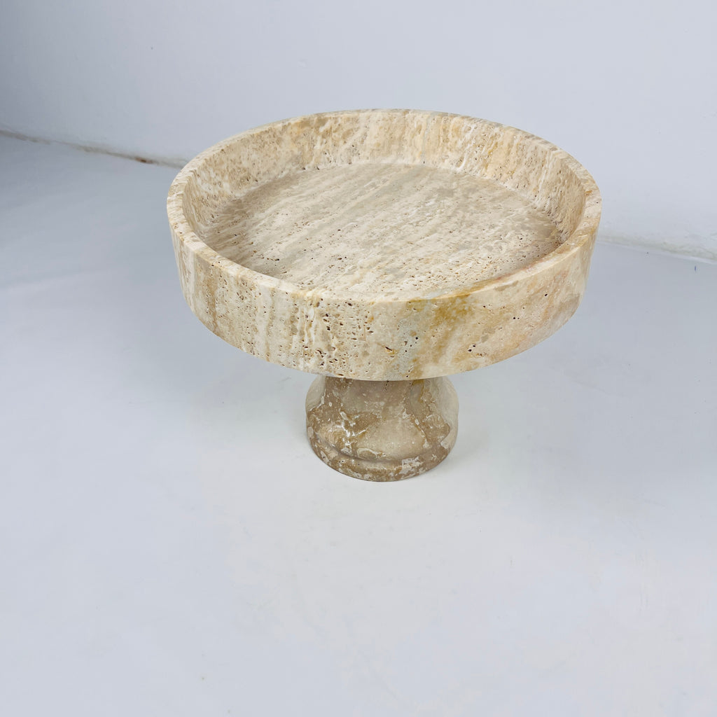 Travertine Deep Cake Stand