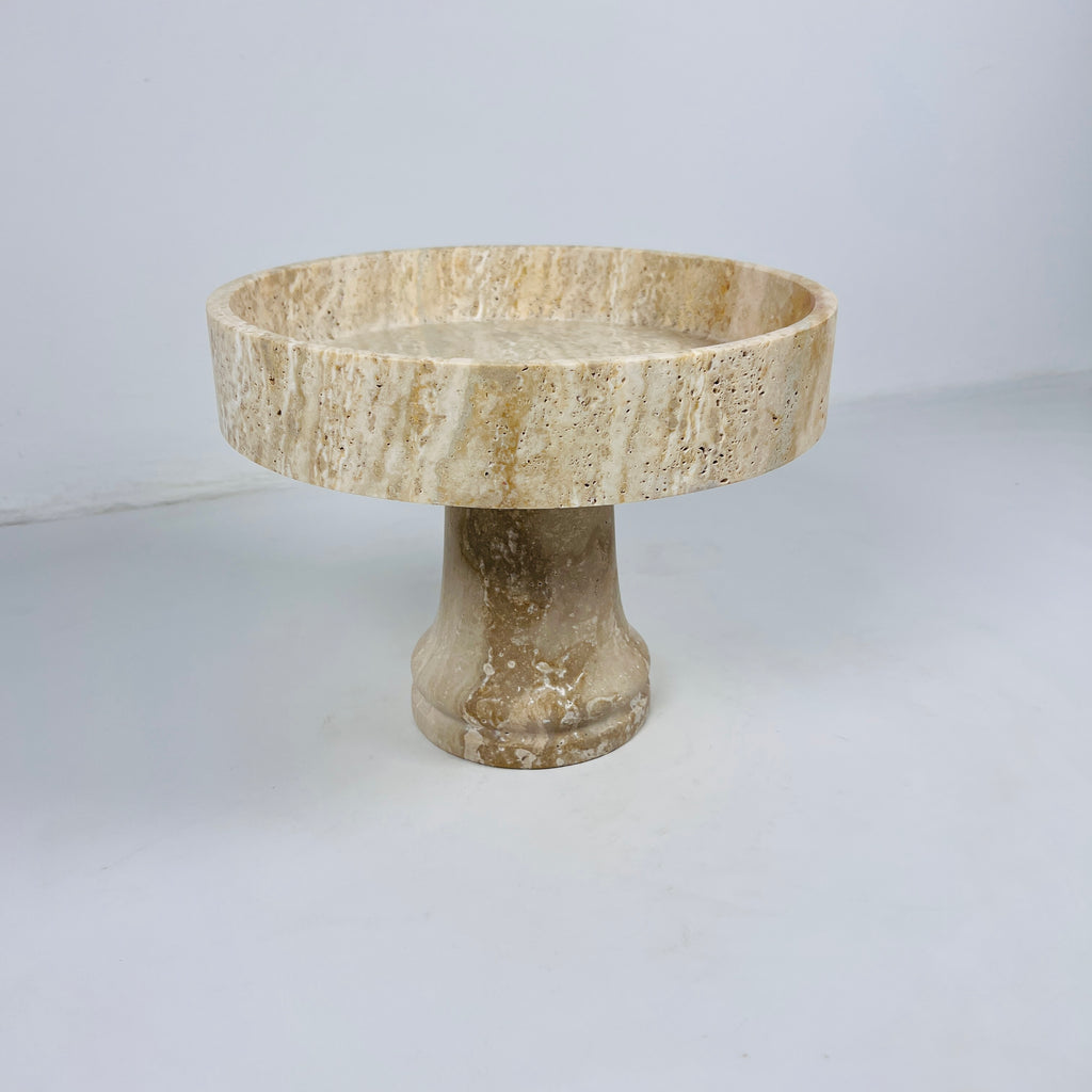 Travertine Deep Cake Stand