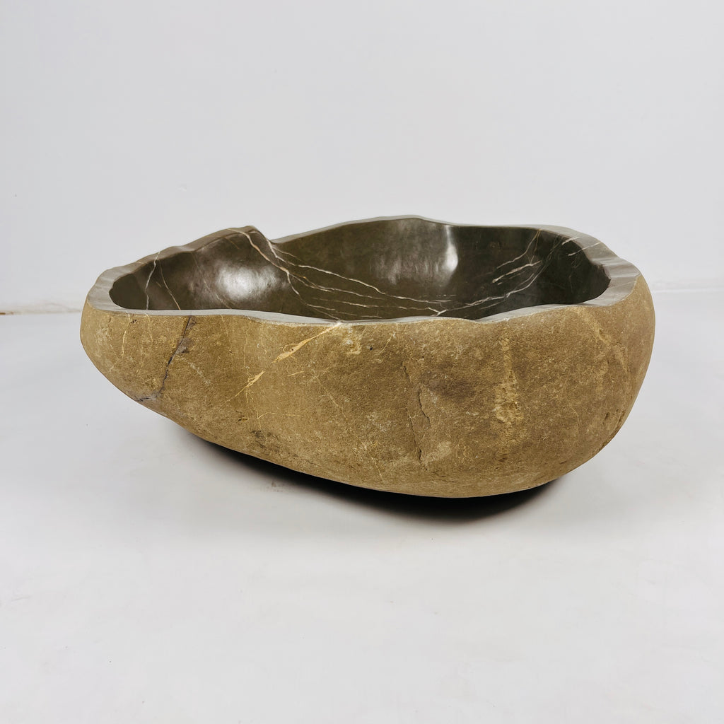 Chocolate Glazed Riverstone Sink