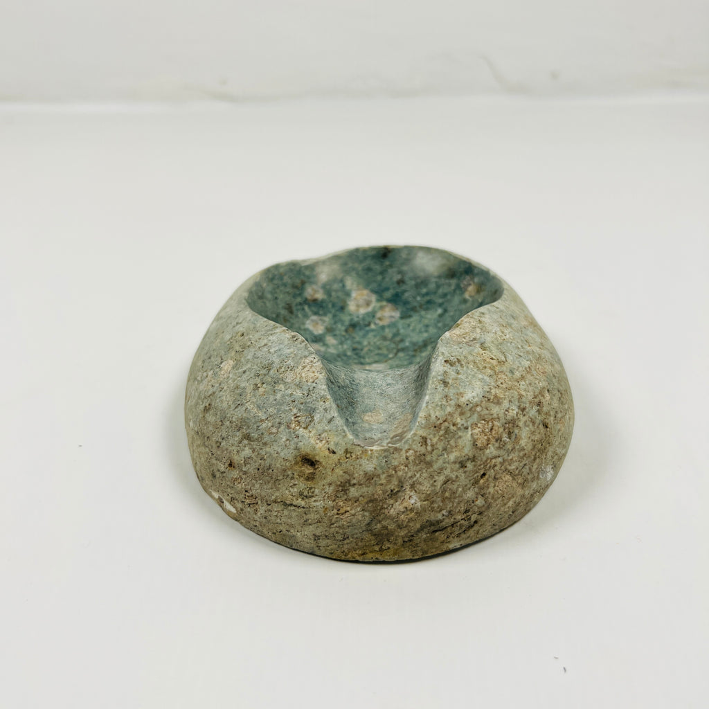 River Stone Emerald Green Tainted Ash Tray