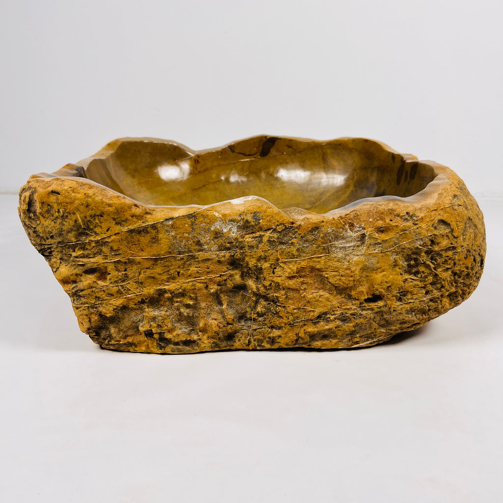 Ochre Irregular Riverstone Sink