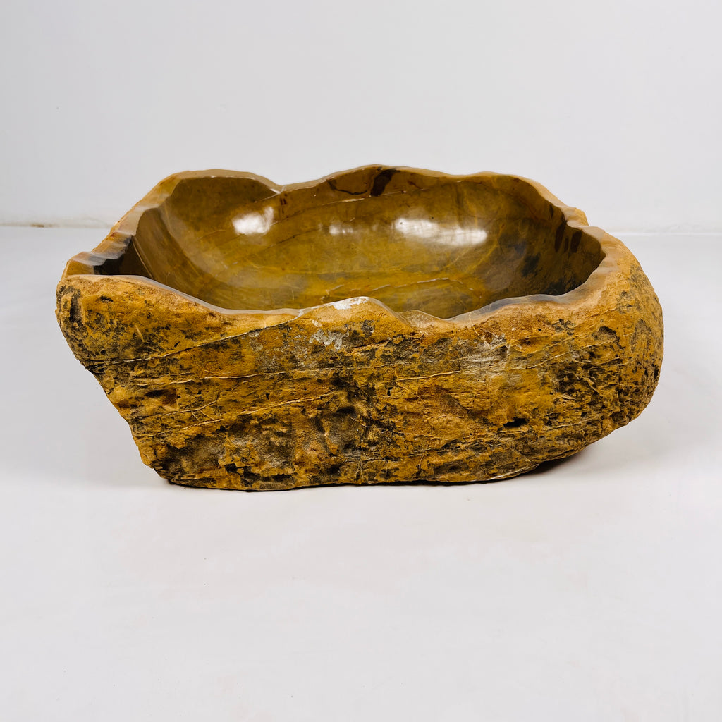 Ochre Irregular Riverstone Sink