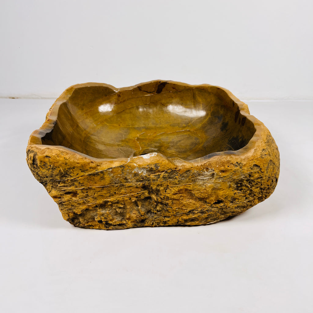 Ochre Irregular Riverstone Sink