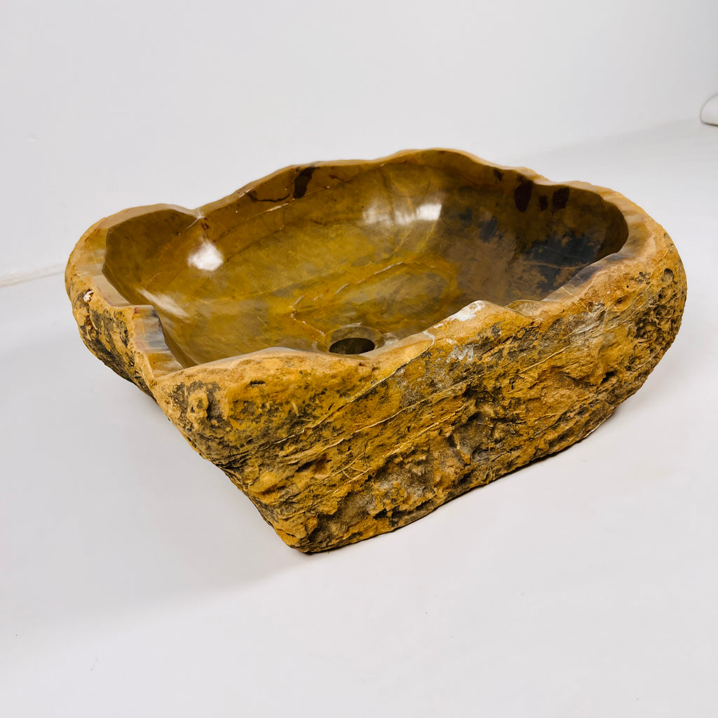 Ochre Irregular Riverstone Sink