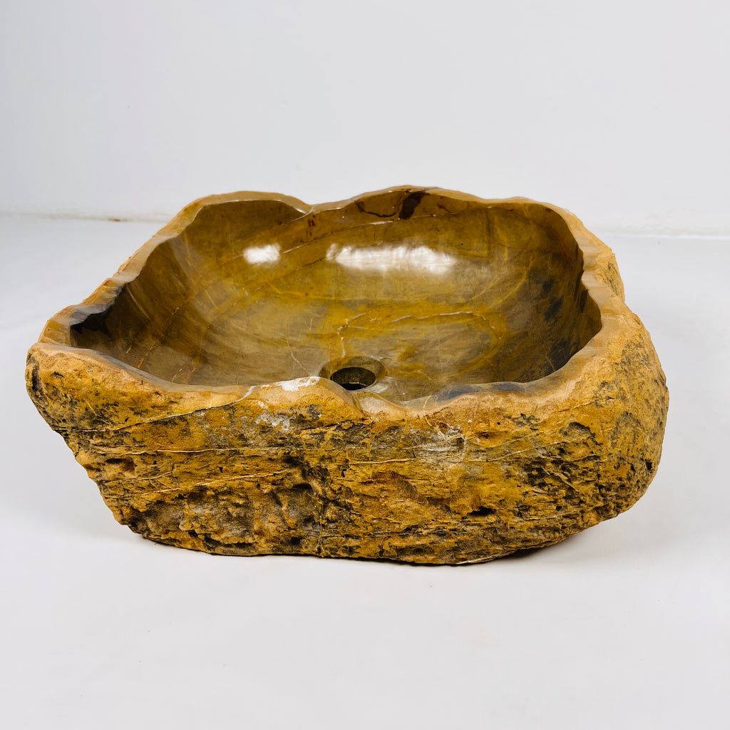 Ochre Irregular Riverstone Sink