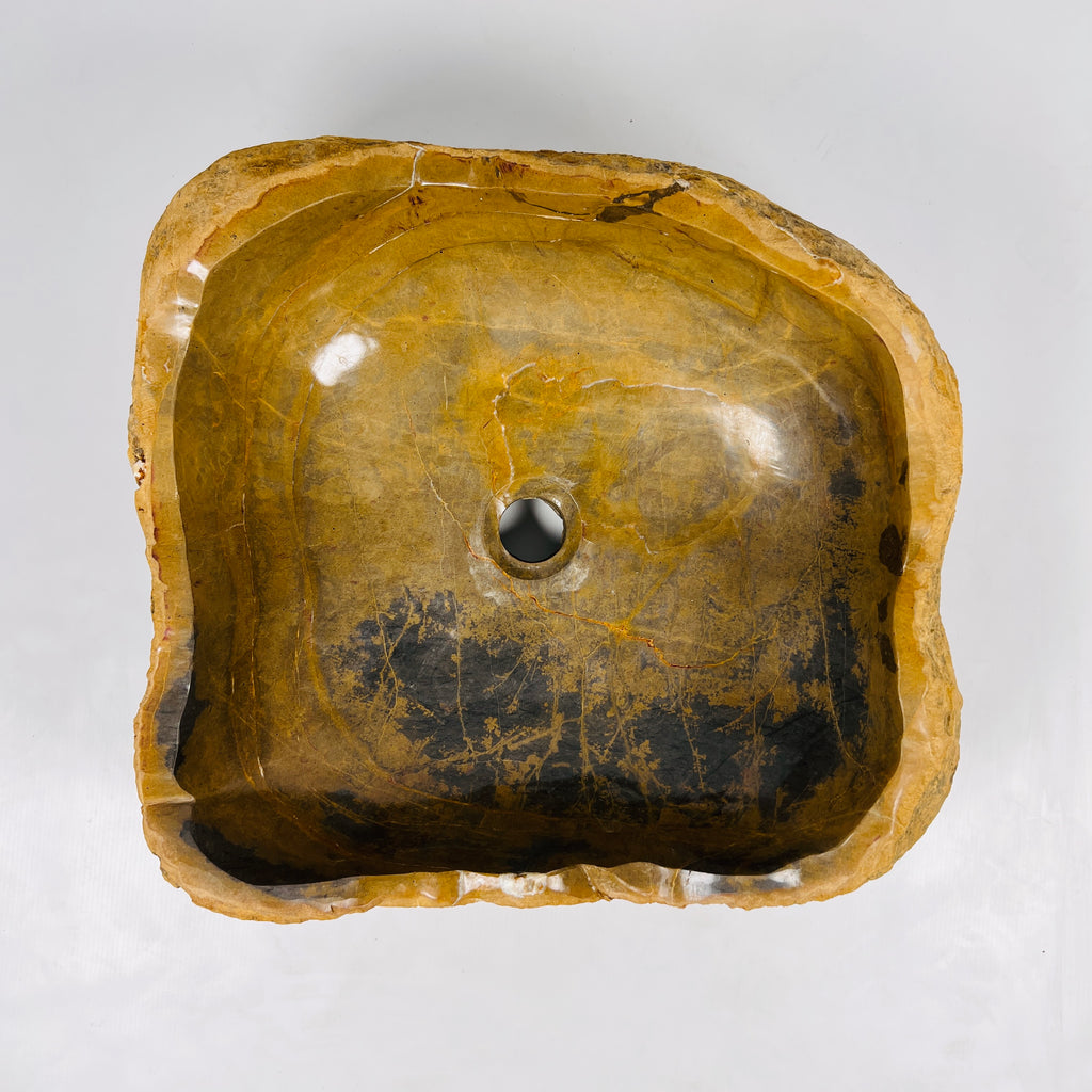 Ochre Irregular Riverstone Sink