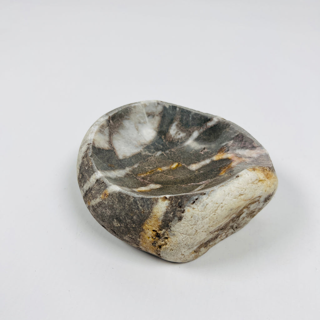 River Stone Grey White Striped Ash Tray