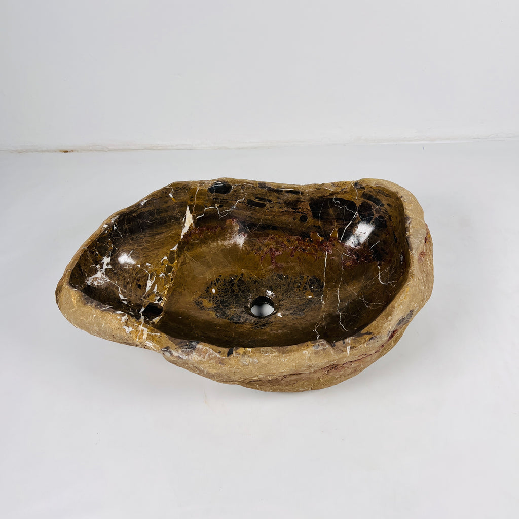 Brown  Riverstone Sink