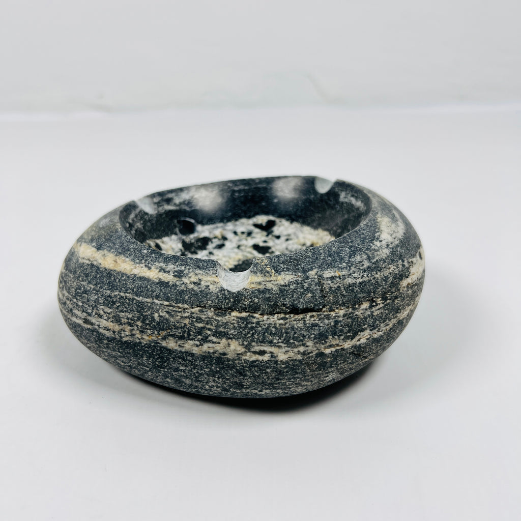 River Stone Zebra Swirls Ash Tray