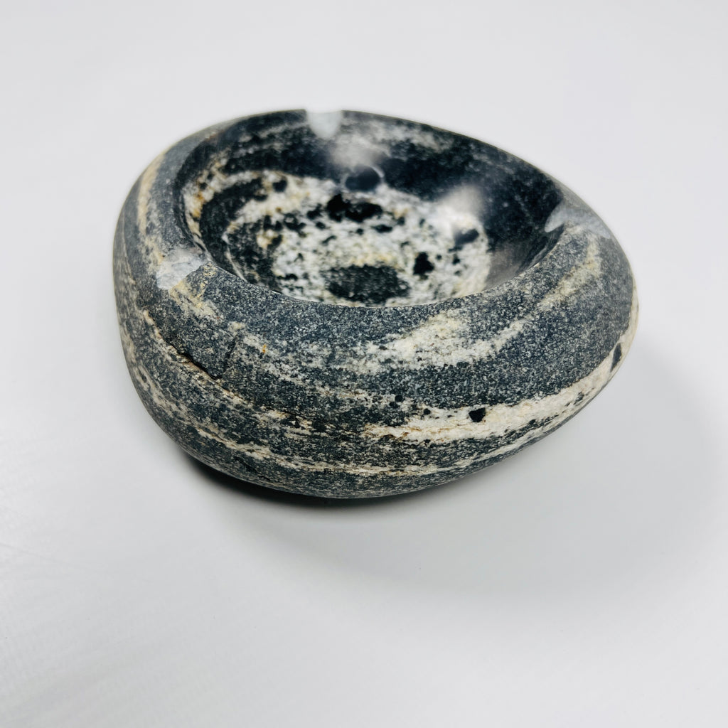 River Stone Zebra Swirls Ash Tray