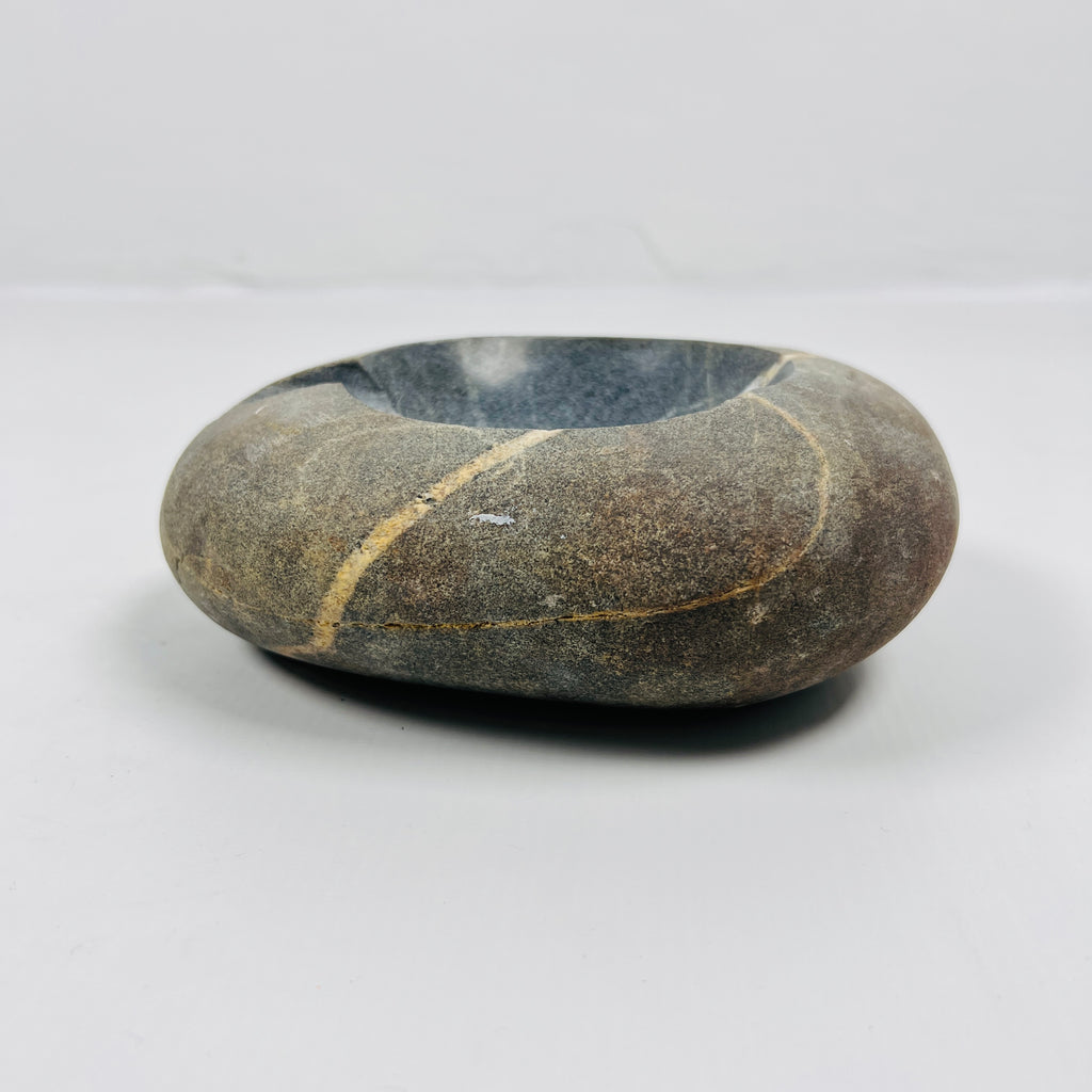 River Stone Deep Green Struck Ash Tray