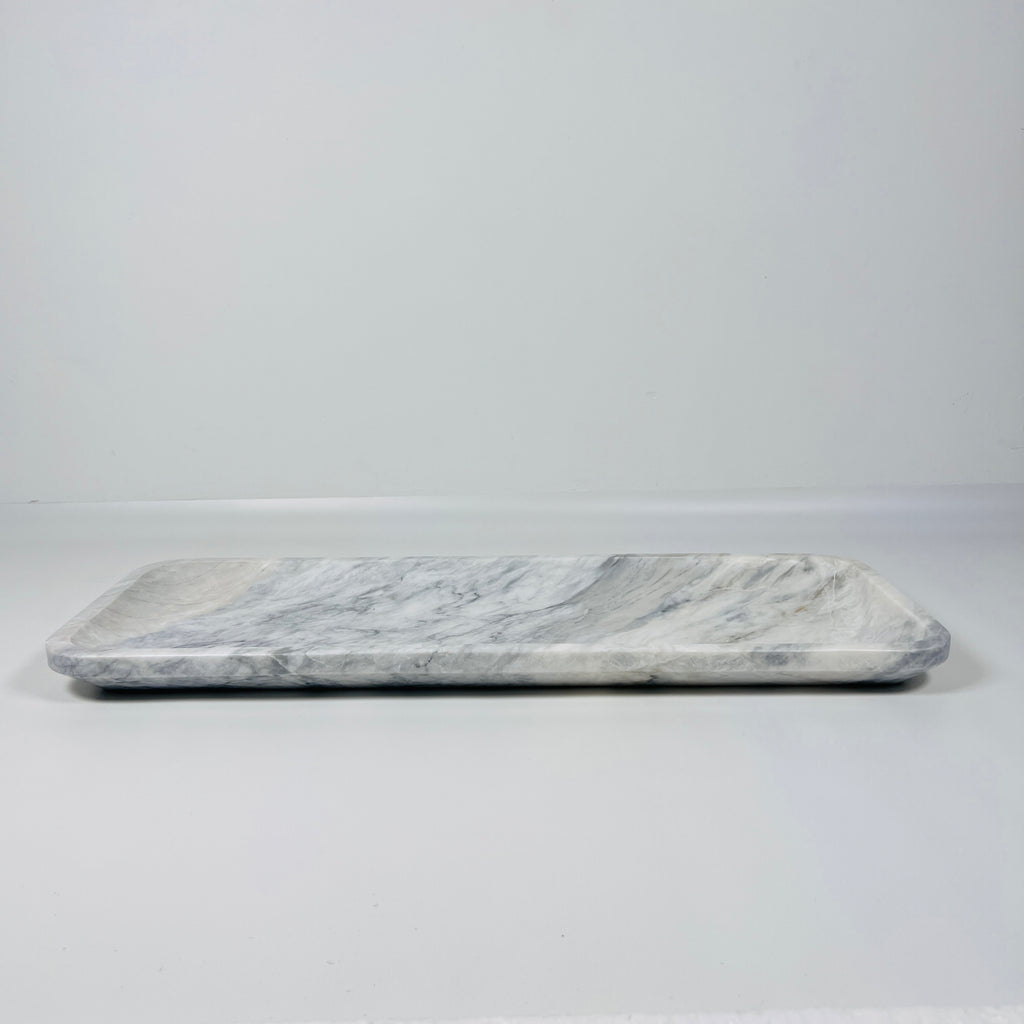 Zenith Gray Marble Tray