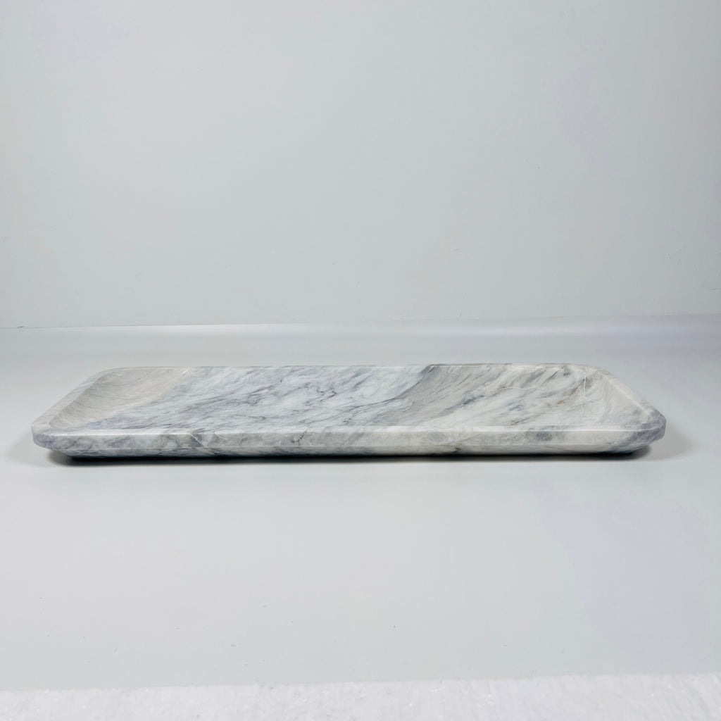 Zenith Gray Marble Tray