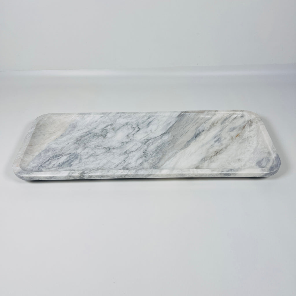 Zenith Gray Marble Tray