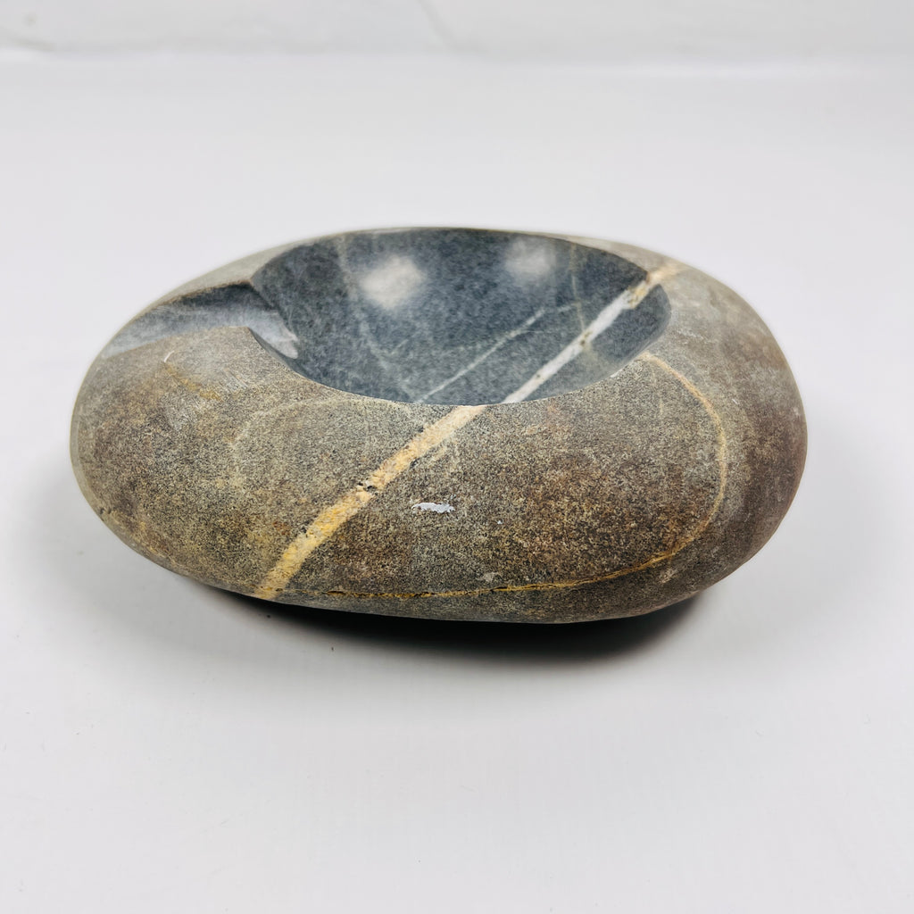 River Stone Deep Green Struck Ash Tray