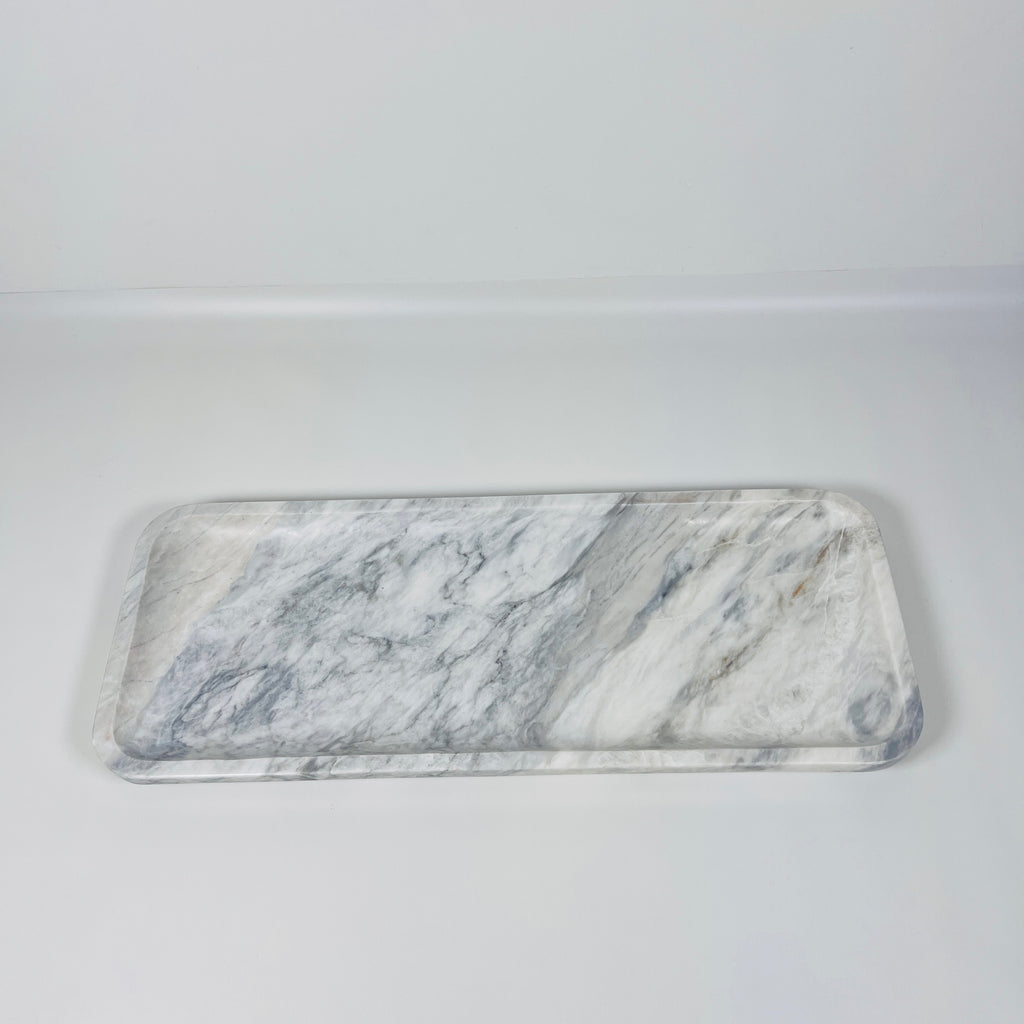 Zenith Gray Marble Tray