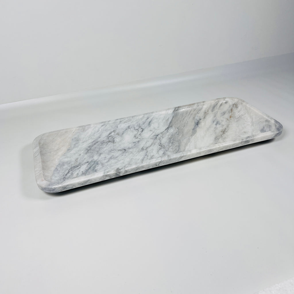 Zenith Gray Marble Tray