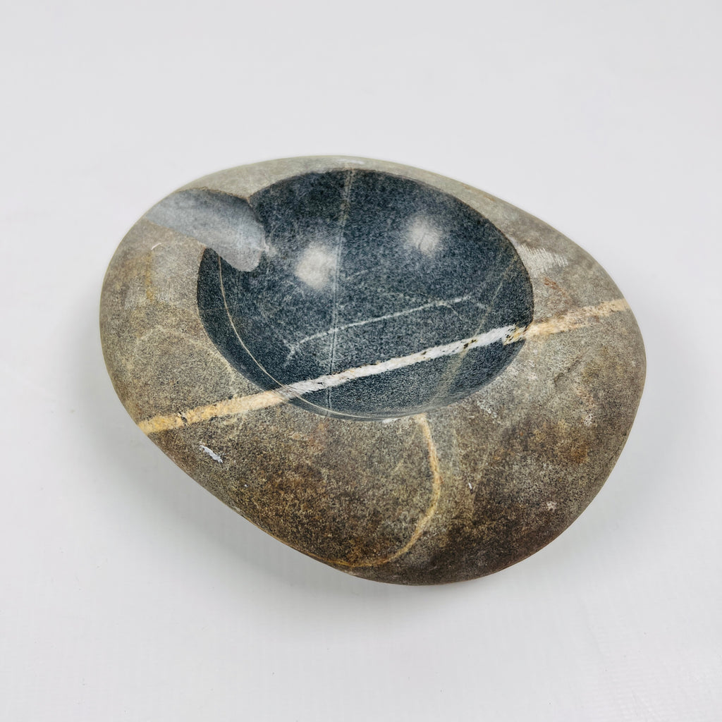 River Stone Deep Green Struck Ash Tray