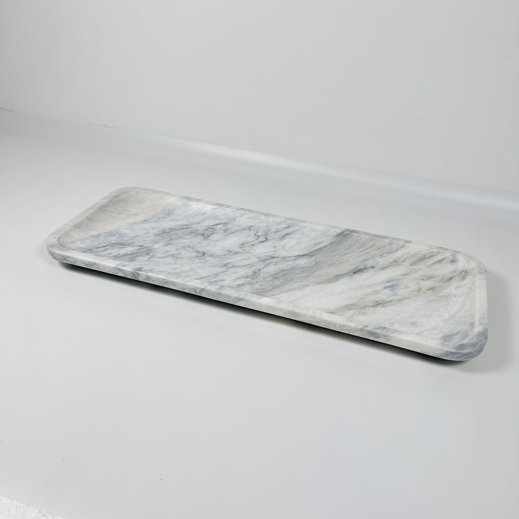 Zenith Gray Marble Tray