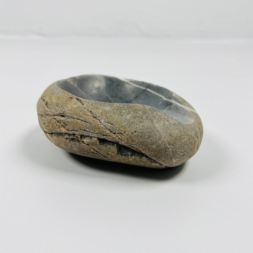 River Stone Dark Grey Lined Ash Tray