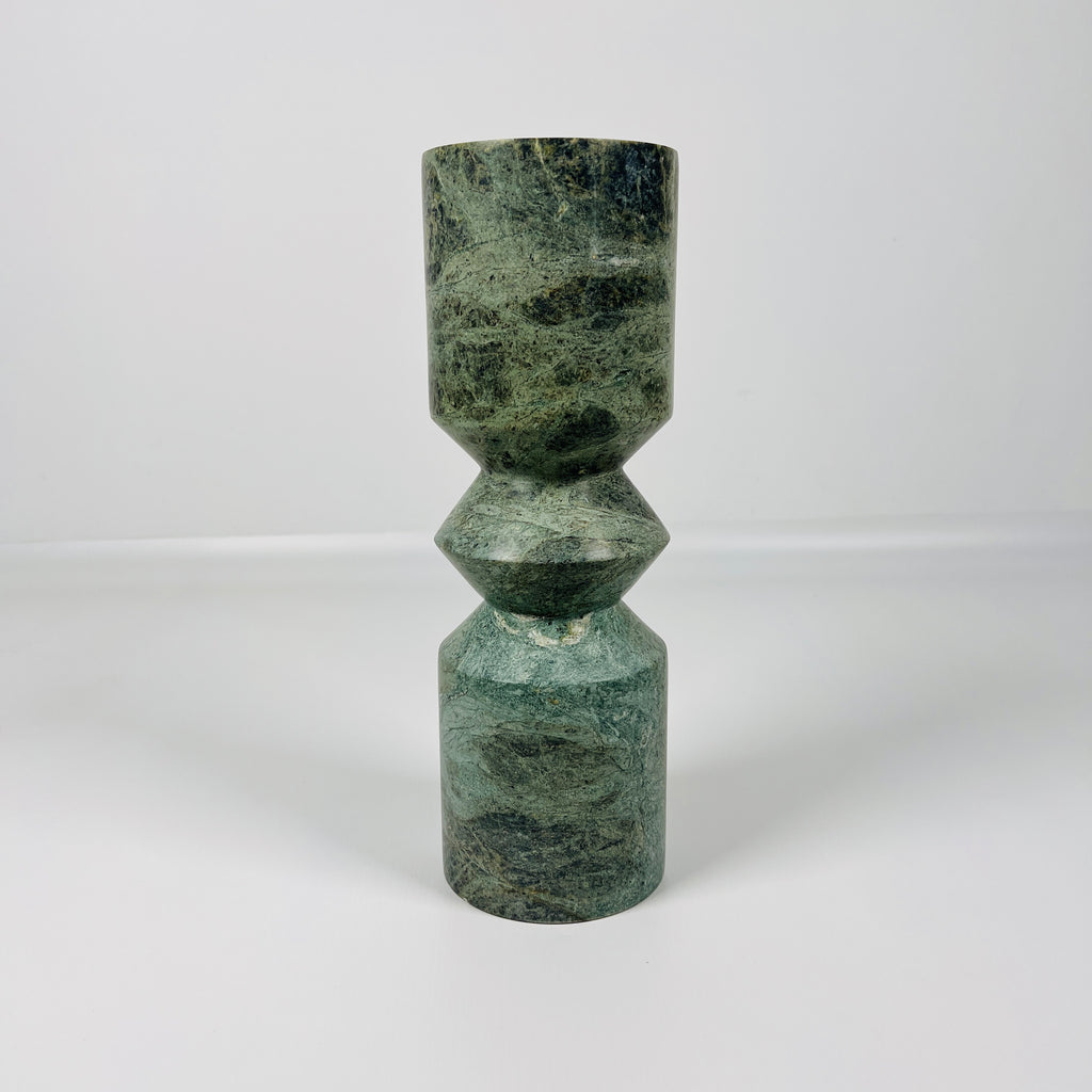 Prism Curve Jungle Green Candle Stand