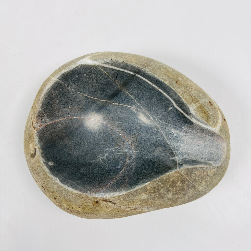 River Stone Dark Grey Lined Ash Tray