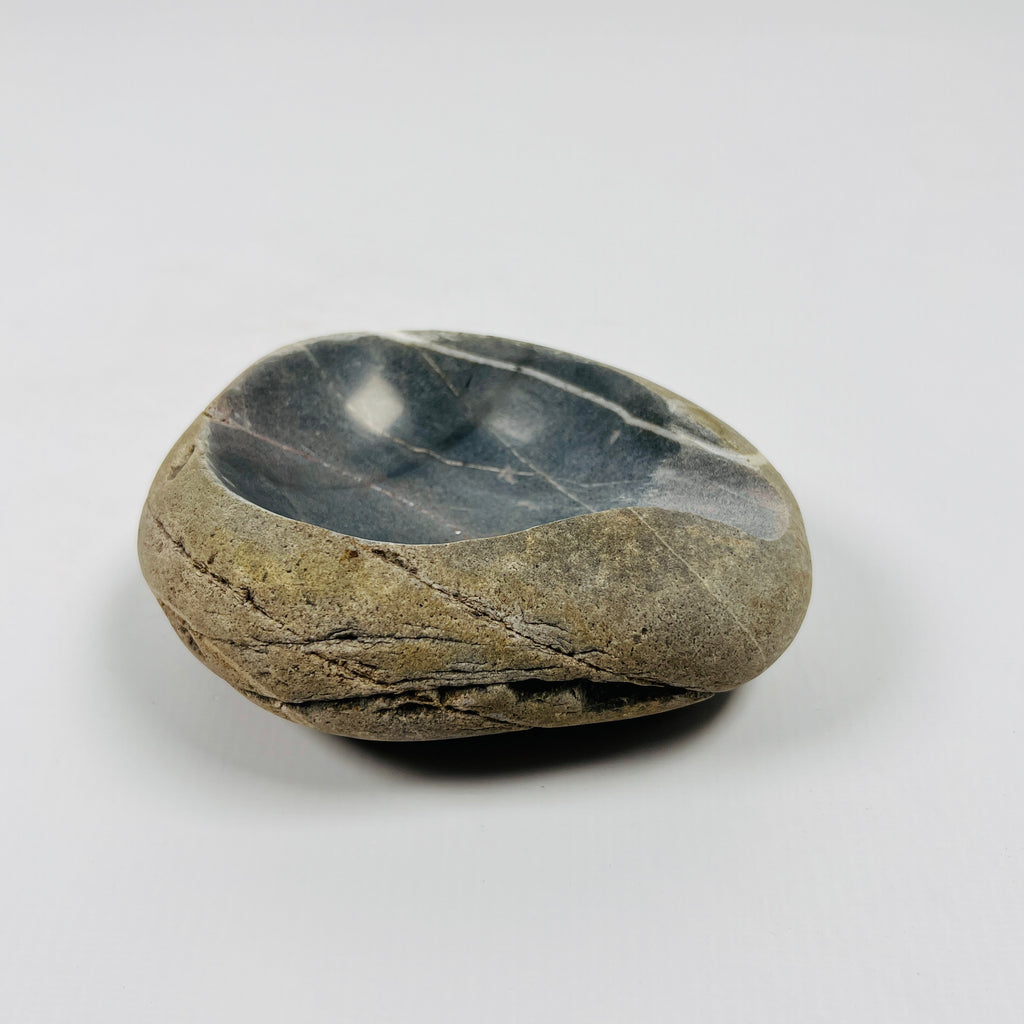 River Stone Dark Grey Lined Ash Tray