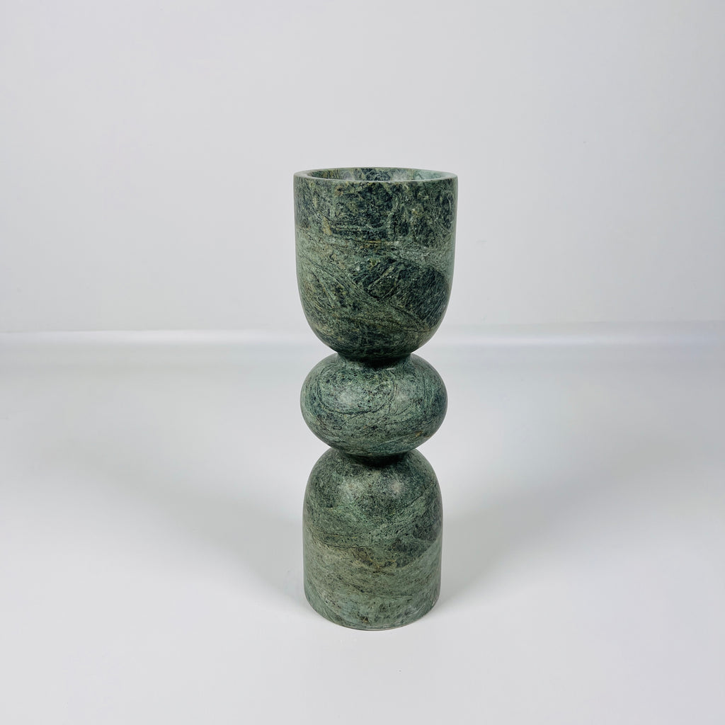 Jungle Green Contour Curve Candle Stand