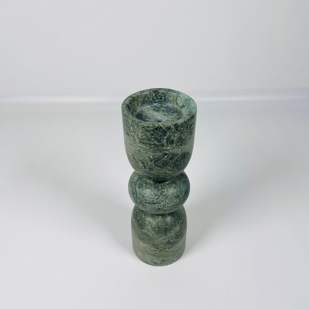 Jungle Green Contour Curve Candle Stand