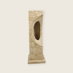 Half Crescent Stone Table Lamp